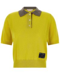 Marni - Cashmere Polo Shirt - Lyst