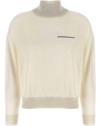 Peserico - Lurex Details Turtleneck Sweater - Lyst