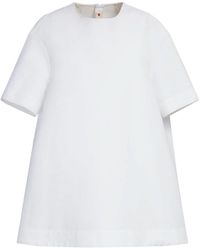 Marni - Short-sleeve Cotton Mini Dress - Lyst