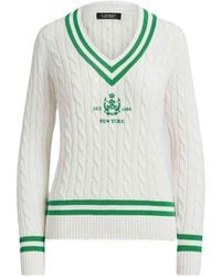 Ralph Lauren - Meren-Long Sleeve-Pullover-Gassed Cotton - Lyst