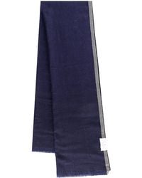 Brunello Cucinelli - Cashmere Scarf With Contrasting Profile - Lyst