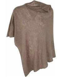 Mirror In The Sky - Open Knitted Poncho Melange - Lyst