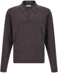 Lemaire - Moulin Wool Polo Shirt - Lyst