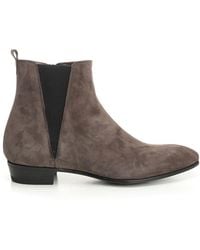 Lidfort - Suede Ankle Boot - Lyst