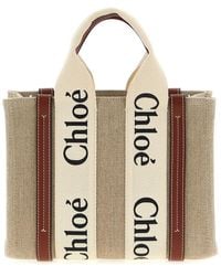 Chloé - Borsa Woody Small - Lyst