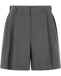 Maison Margiela - Cotton Blend Bermuda Shorts - Lyst