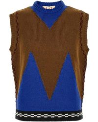 Marni - M-Shaped Intarsia Vest - Lyst