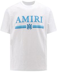 Amiri - Cotton T-shirt With Contrasting Logo Print - Lyst