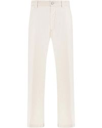 Paul & Shark - Stresa Garment-Dyed Cotton Bull Trousers - Lyst