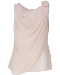 Chloé - Sleeveless Draped Top - Lyst