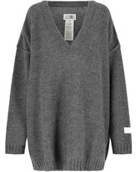 MM6 by Maison Margiela - Wool Sweater - Lyst