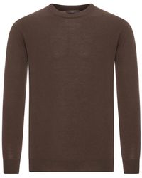 Zanone - Slim Fit Crew Neck Sweater - Lyst