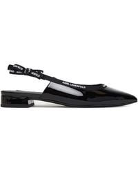KARL LAGERFELD - Kerrie Ribbon Sling Back - Lyst