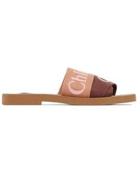 Chloé - Woody Flat Slippers - Lyst