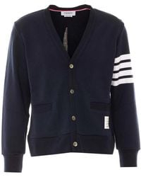Thom Browne - Cardigan With Frontal Buttons Closure - Lyst