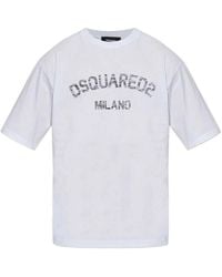 DSquared² - Relaxed Fit Cotton T-Shirt - Lyst