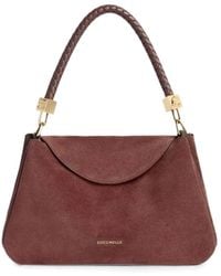Coccinelle - Handbag Suede Leath/Grained Le Berry/Berry - Lyst