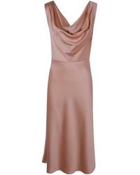 Blumarine - Envers Satin Dress - Lyst
