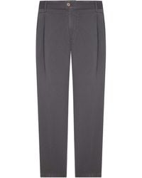 Briglia 1949 - Cotton Chino Trousers With Pleats - Lyst