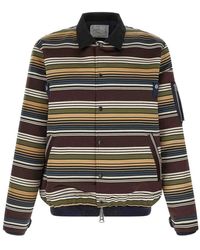 Sacai - 'Horizontal Stripe' Blouson - Lyst