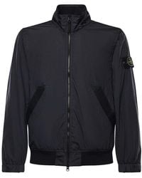 Stone Island - Rainproof Nylon Rep Jacket With Logo - Lyst