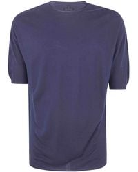 MD75 - Light Cotton Boxi Short Sleeves Sweater - Lyst