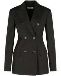 Sportmax - Adamo Dark Virgin Wool Blazer - Lyst