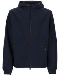 Woolrich - Jacket With Zip And Hood - Lyst