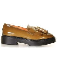 Santoni - Leather Loafers - Lyst