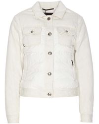 Moorer - Petunia Denim Jacket With Buttons - Lyst