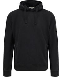 Stone Island - Organic Cotton Sweatshirt With Hood - Lyst