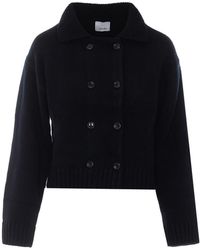 Allude - Knitted Double Breasted Cardigan - Lyst