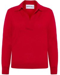 EMERSON RENALDI - Deep Polo-Collar Sweater - Lyst