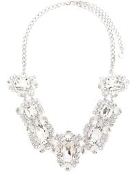 Self-Portrait - Crystal Cluster Necklace - Lyst