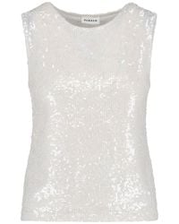 P.A.R.O.S.H. - Top With Sequins - Lyst