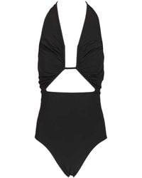 Rick Owens - Halter Prong One-Piece Swimsuit - Lyst