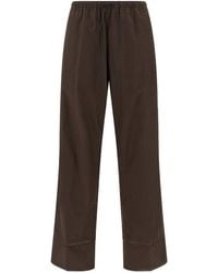 Yves Salomon - Leather Insert Pants - Lyst