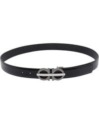 Ferragamo - Reversible Double Gancini Belt - Lyst