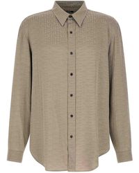 Balmain - Camicia Con Monogramma Jacquard - Lyst