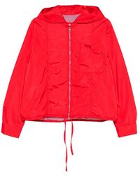 CUANTICO - Short Nylon Reversible Jacket With Hood - Lyst