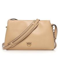 Pinko - Mini One Two Three Bag Leather Shoulder Bag - Lyst