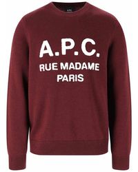 A.P.C. - Pull Col Rond - Lyst