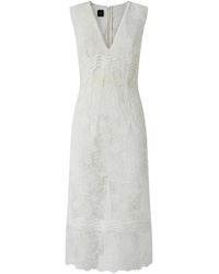 Pinko - Lace Dress With V-Neck - Lyst