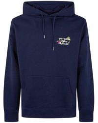Drole de Monsieur - Vine Embroidered Slogan Hoodie - Lyst