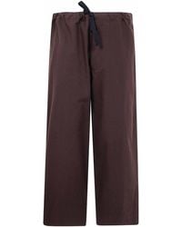 Y's Yohji Yamamoto - Straight String Twill Trousers - Lyst