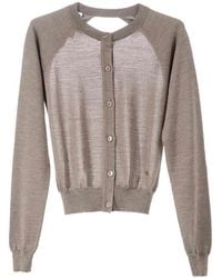 Moschino - Open Back Cardigan - Lyst