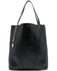 Chloé - Leather Large Spin Shopping Bag - Lyst