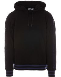 Versace - Front Logo Patch Hoodie - Lyst