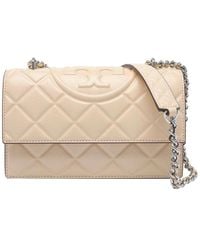 Tory Burch - Vanilla Small Fleming Shoulder Bag - Lyst