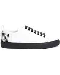 Moschino - Rear Rubber Logo Sneakers - Lyst